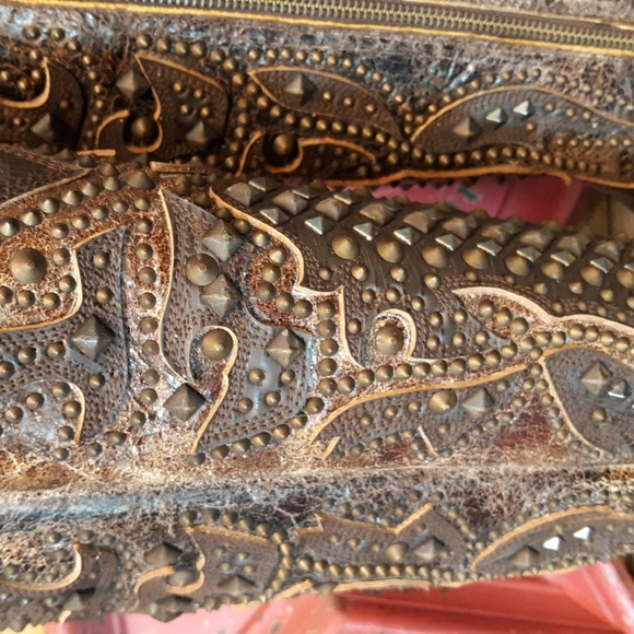 SALE!! FRYE Deborah Deco Dark Brown Tall Boots - Picture 11 of 14